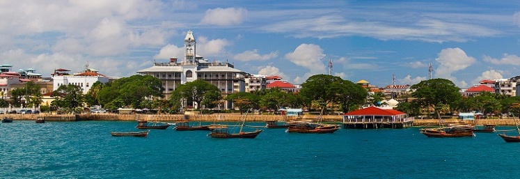 Una veduta moderna della capitale di Zanzibar.